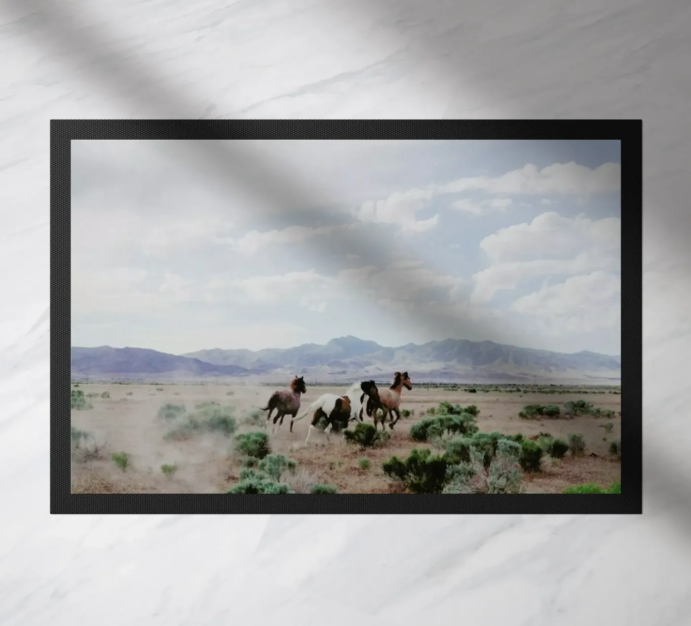 Running Horses deurmat van Kevin Russ