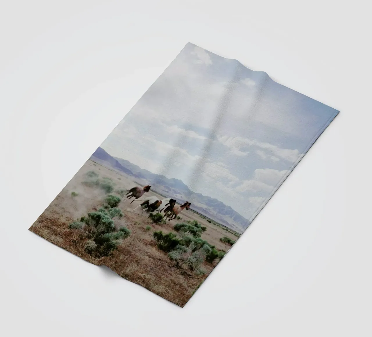 Running Horses coperta in pile da Kevin Russ
