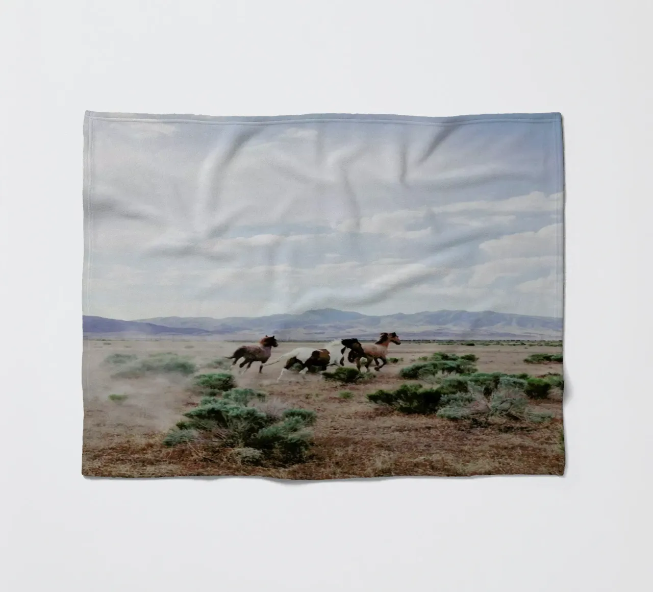 Running Horses coperta in pile da Kevin Russ