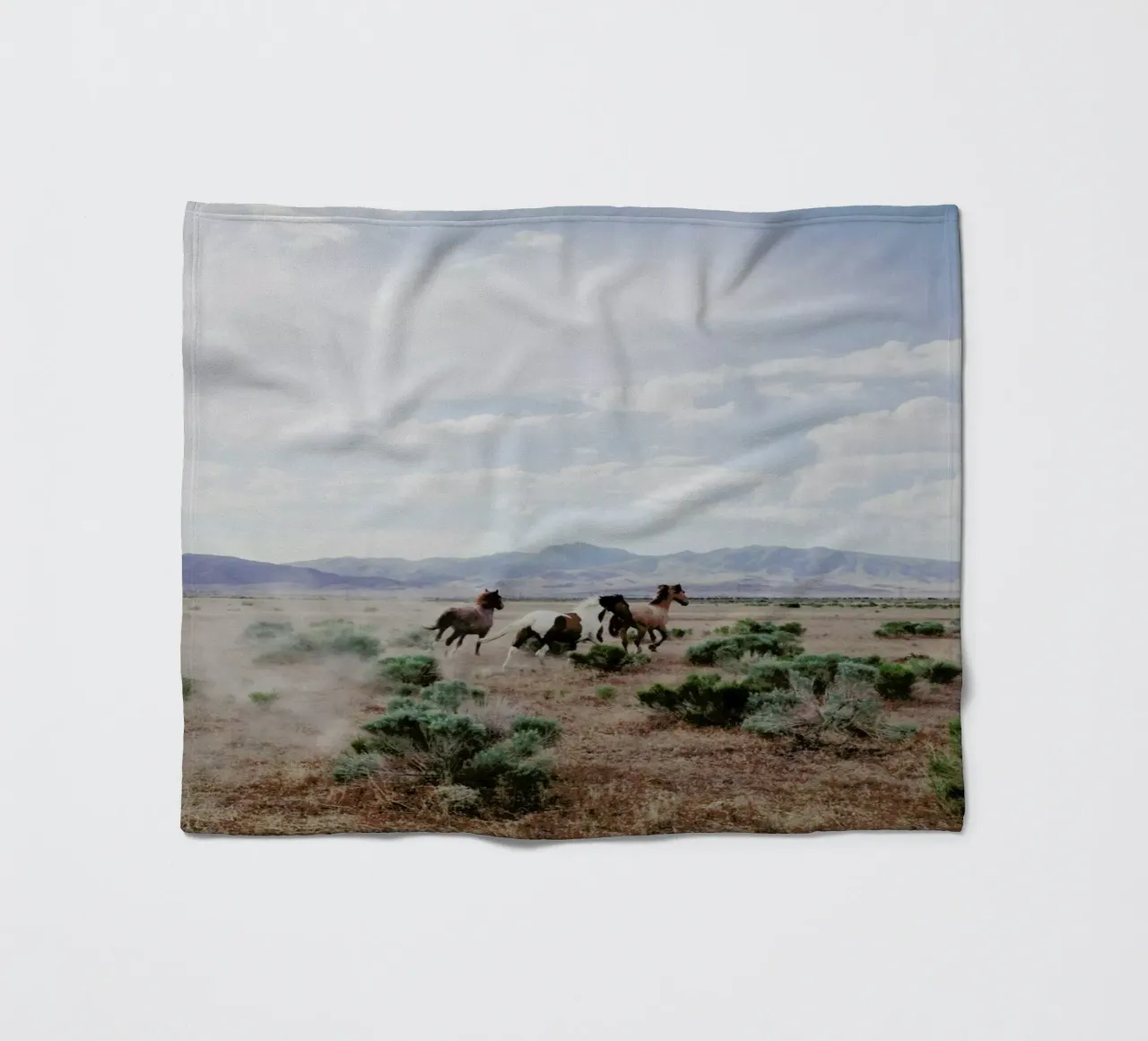 Running Horses coperta in pile da Kevin Russ