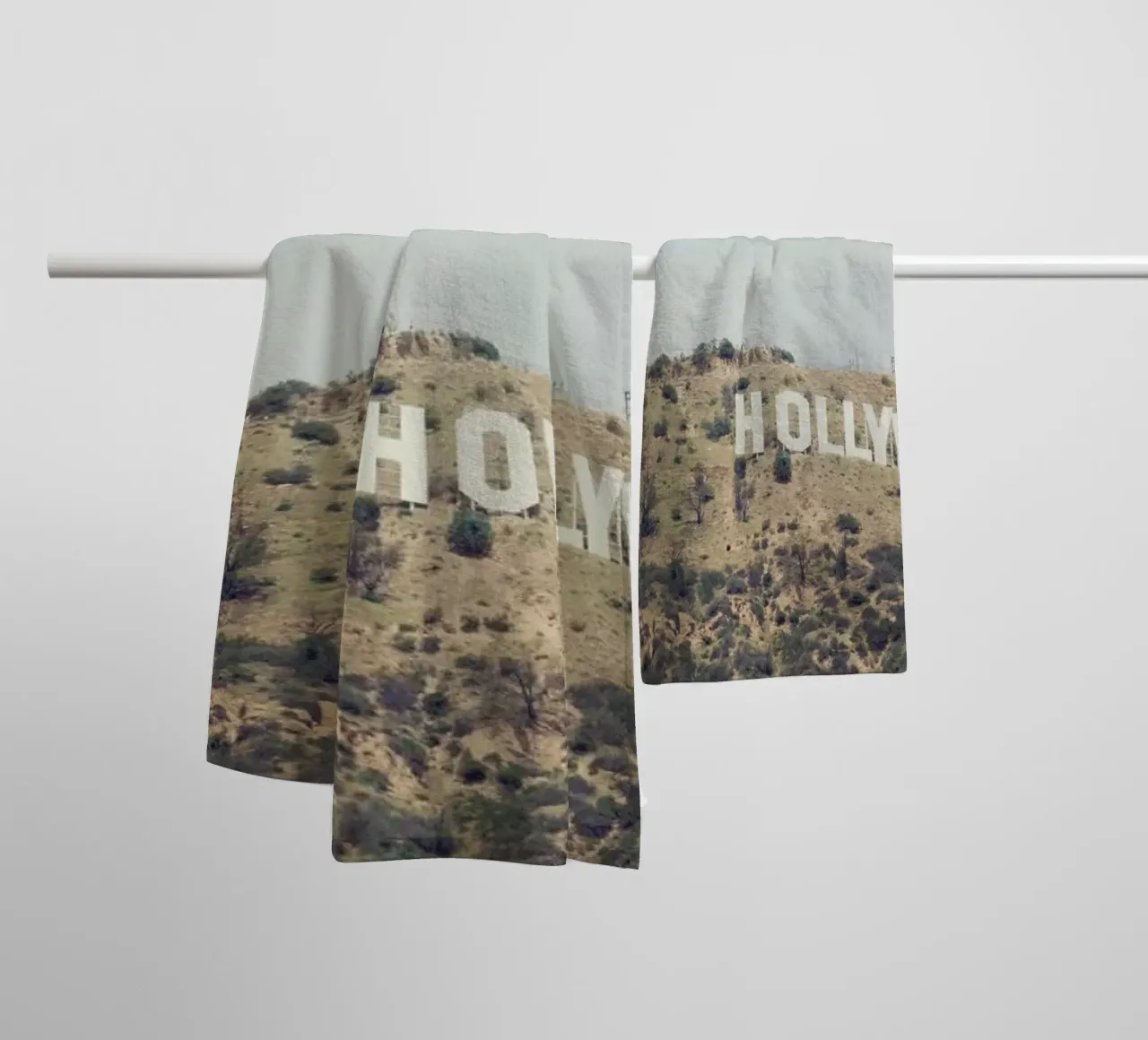 Hollywood towel by Catherine McDonald