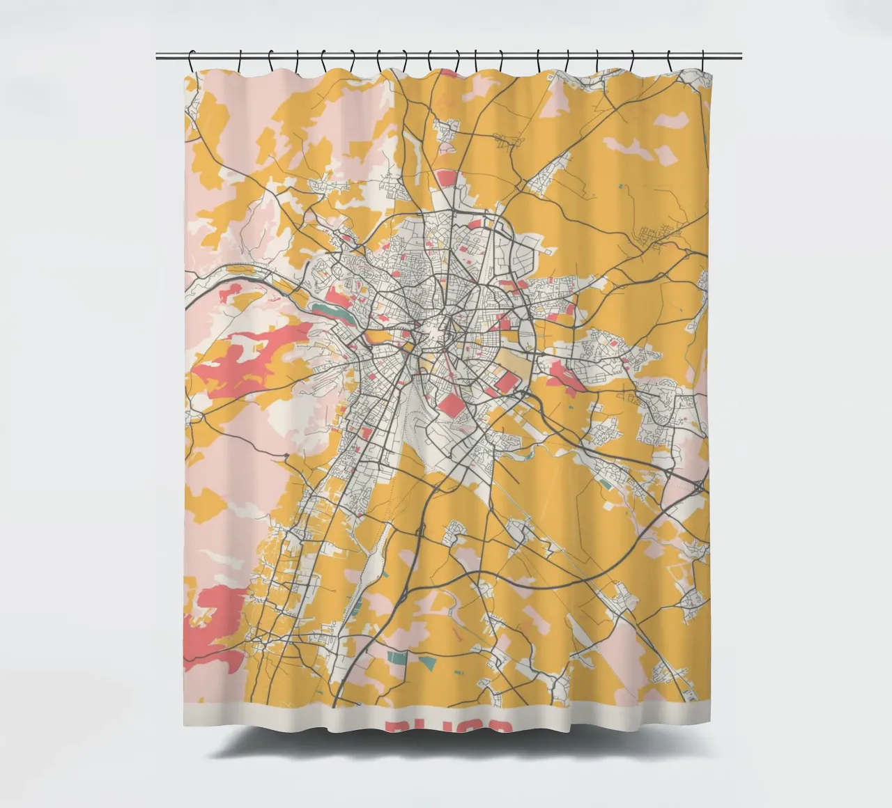 DIJON shower curtain by Travelstudio