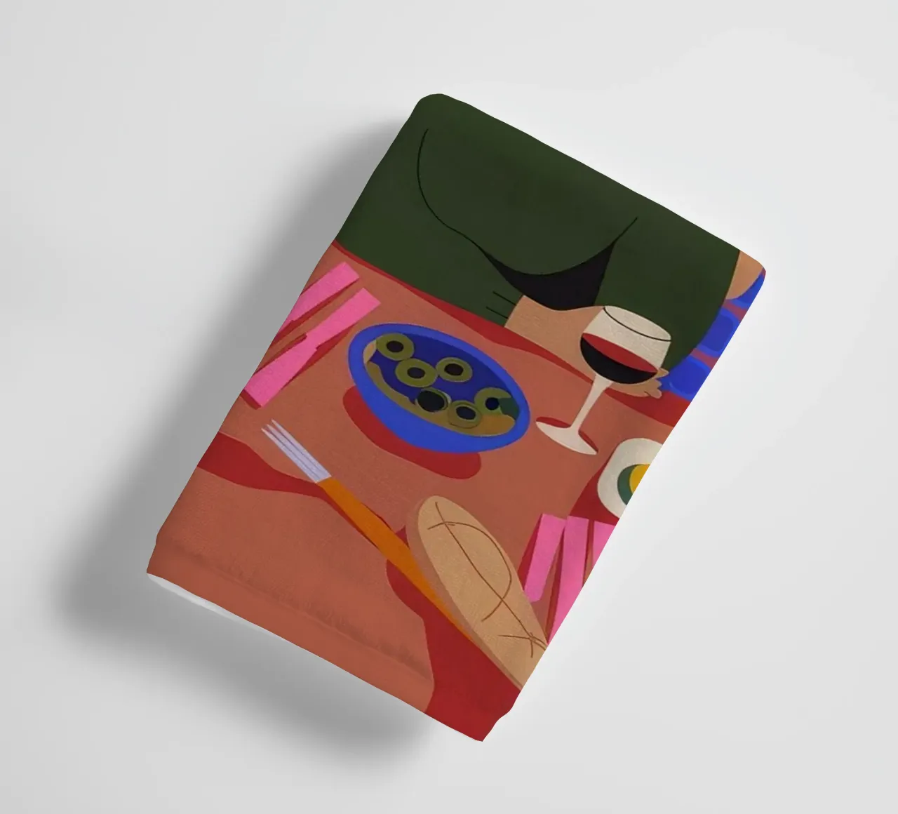 Festive Feast Gathering towel by Emery Kate