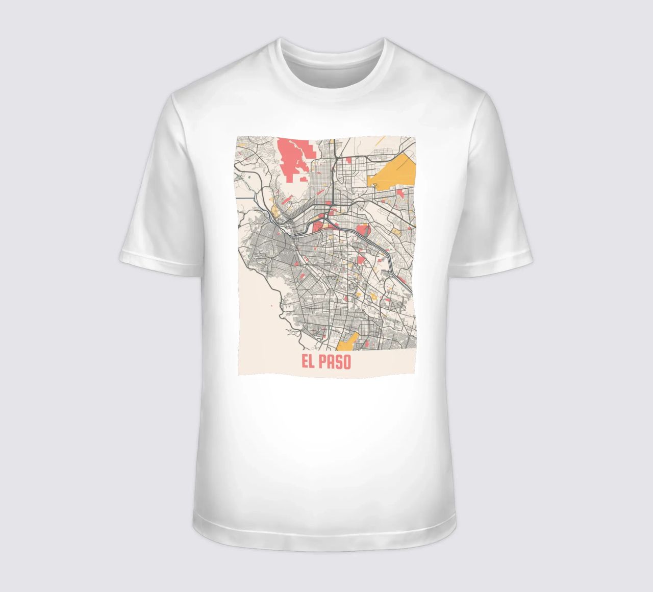 EL PASO Map Print camiseta de Travelstudio