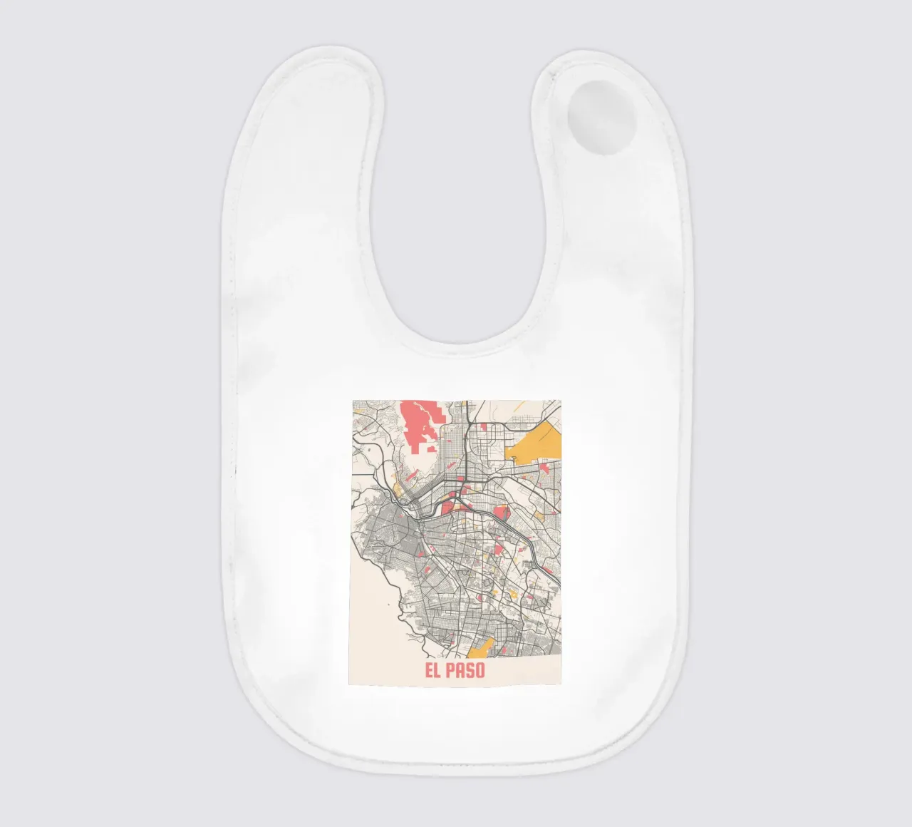 EL PASO Map Print babero de Travelstudio