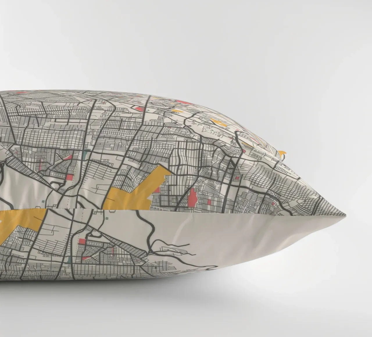 EL PASO Map Print decorative cushion by Travelstudio