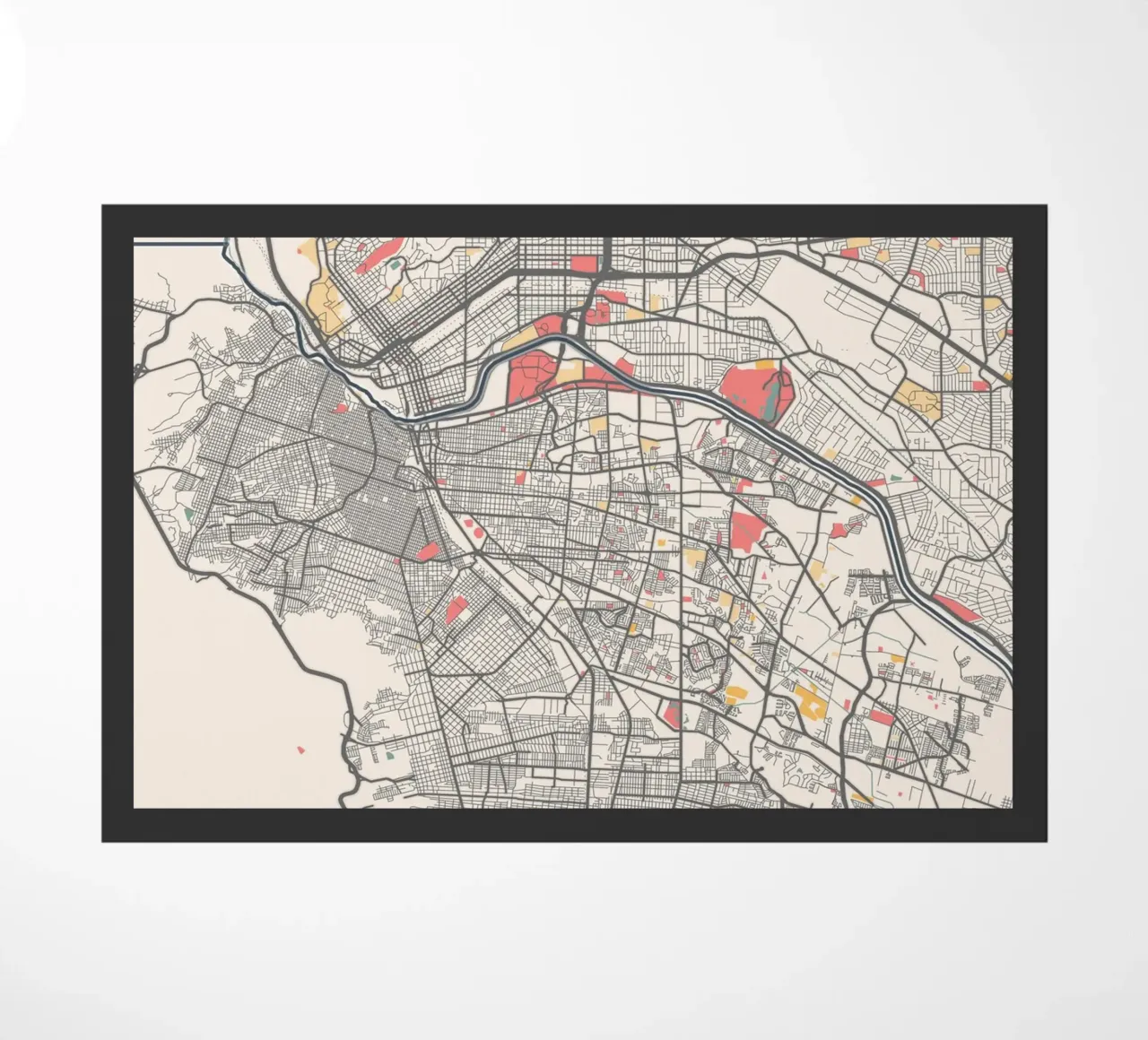 EL PASO Map Print zerbino da Travelstudio