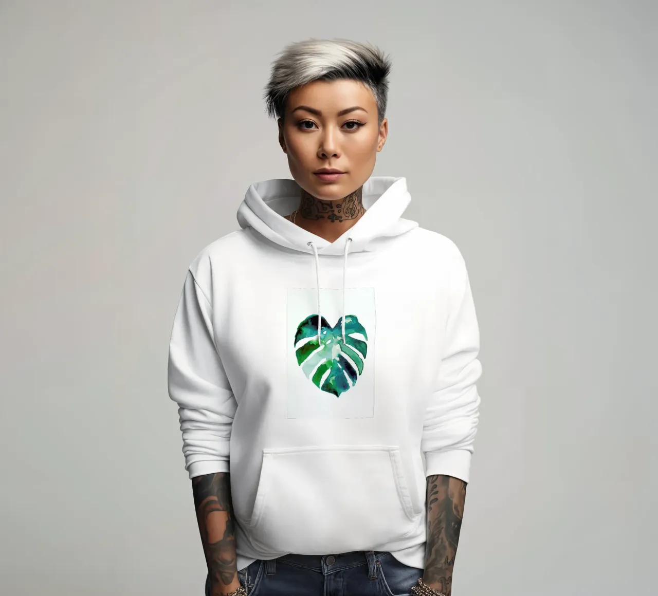 Monstera felpa con cappuccio da Farina Kuklinski