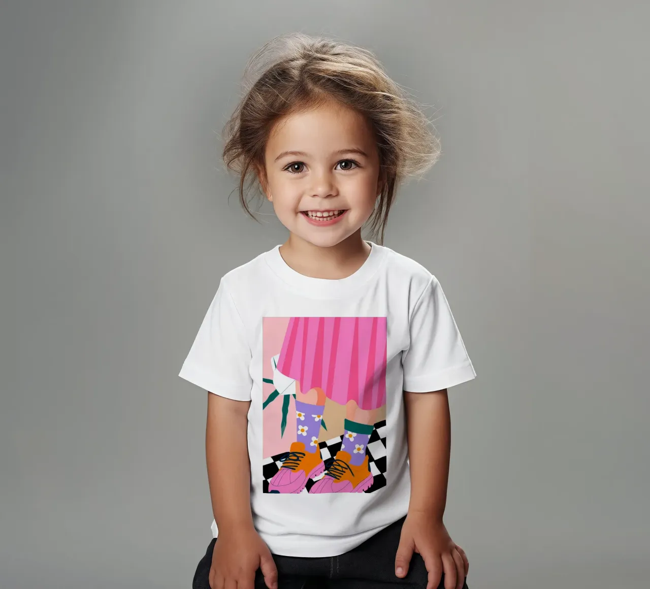 Des pas enjoués t-shirt enfant de Emery Kate
