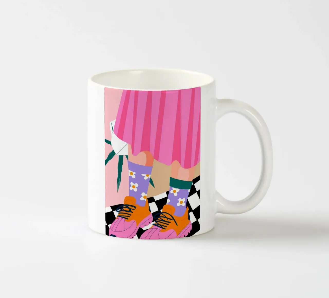 Passi giocosi tazza in ceramica da Emery Kate