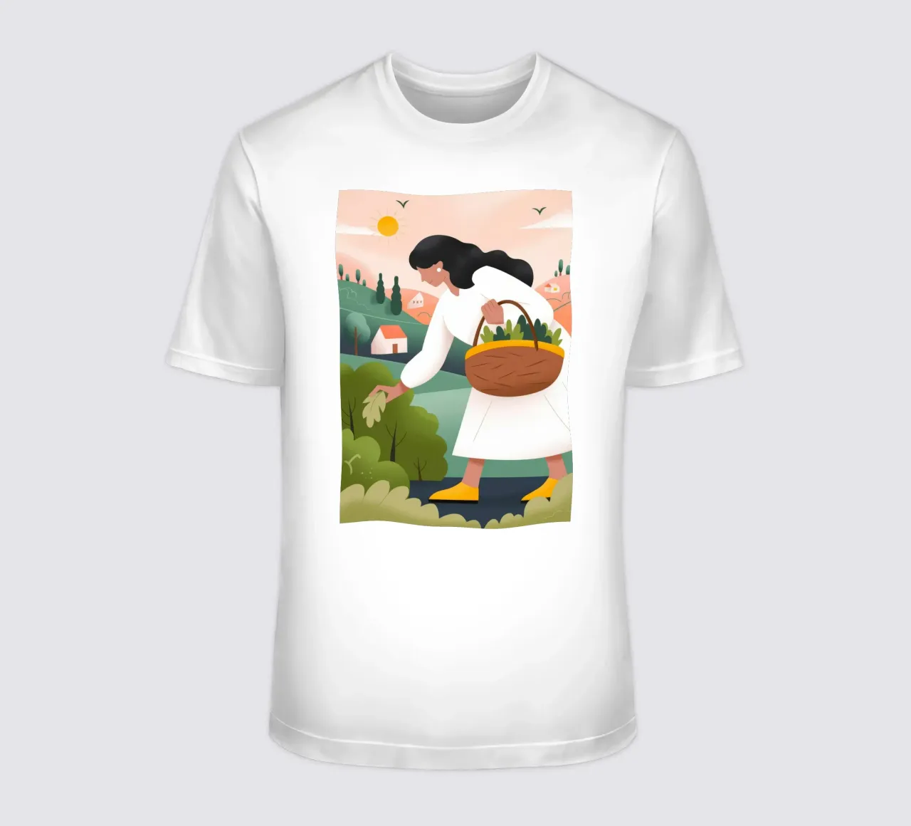 Harvesting Fresh Produce t-shirt by Emery Kate