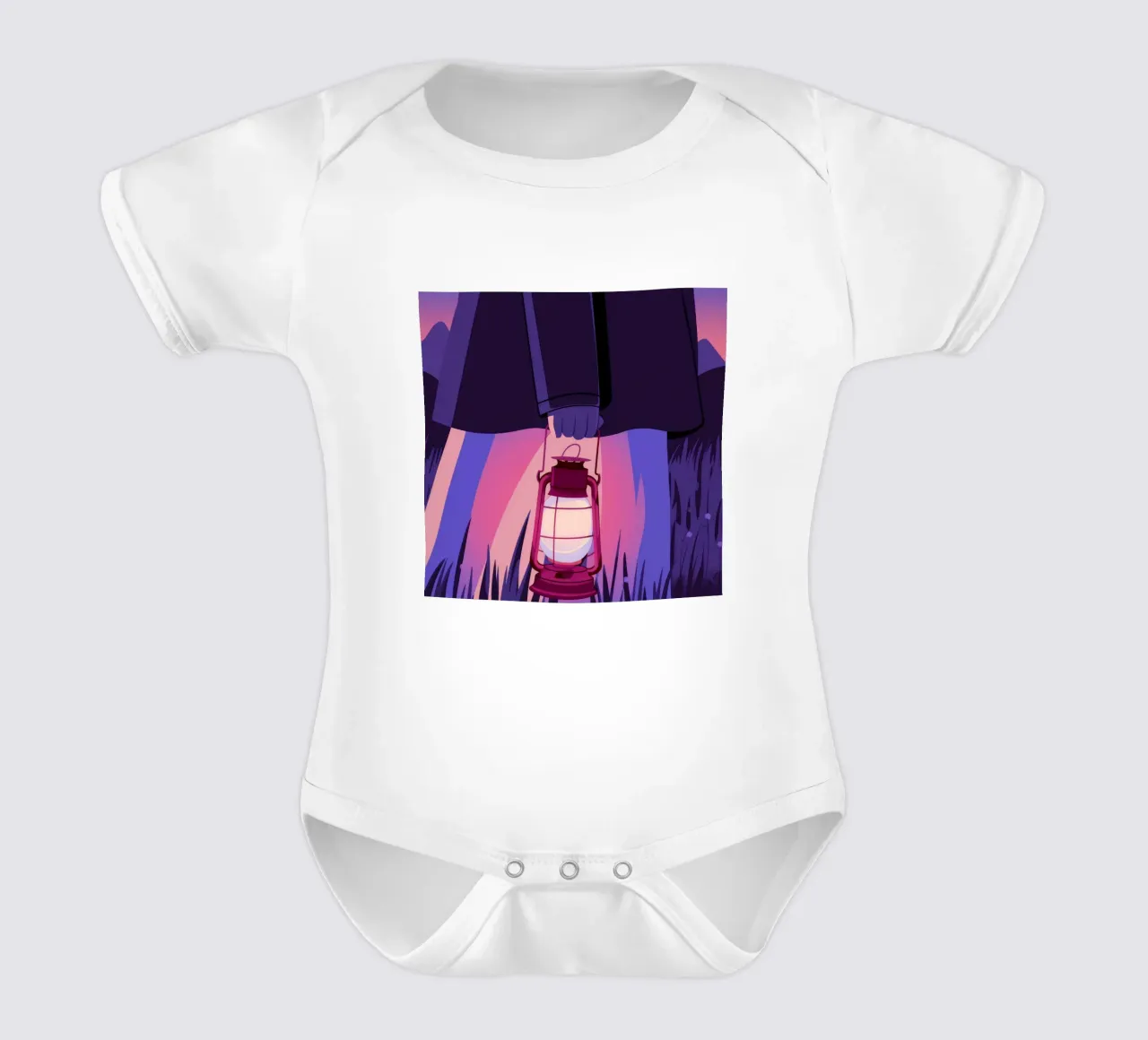 Pfad des leitenden Lichts Kurzarm Babybody von Emery Kate