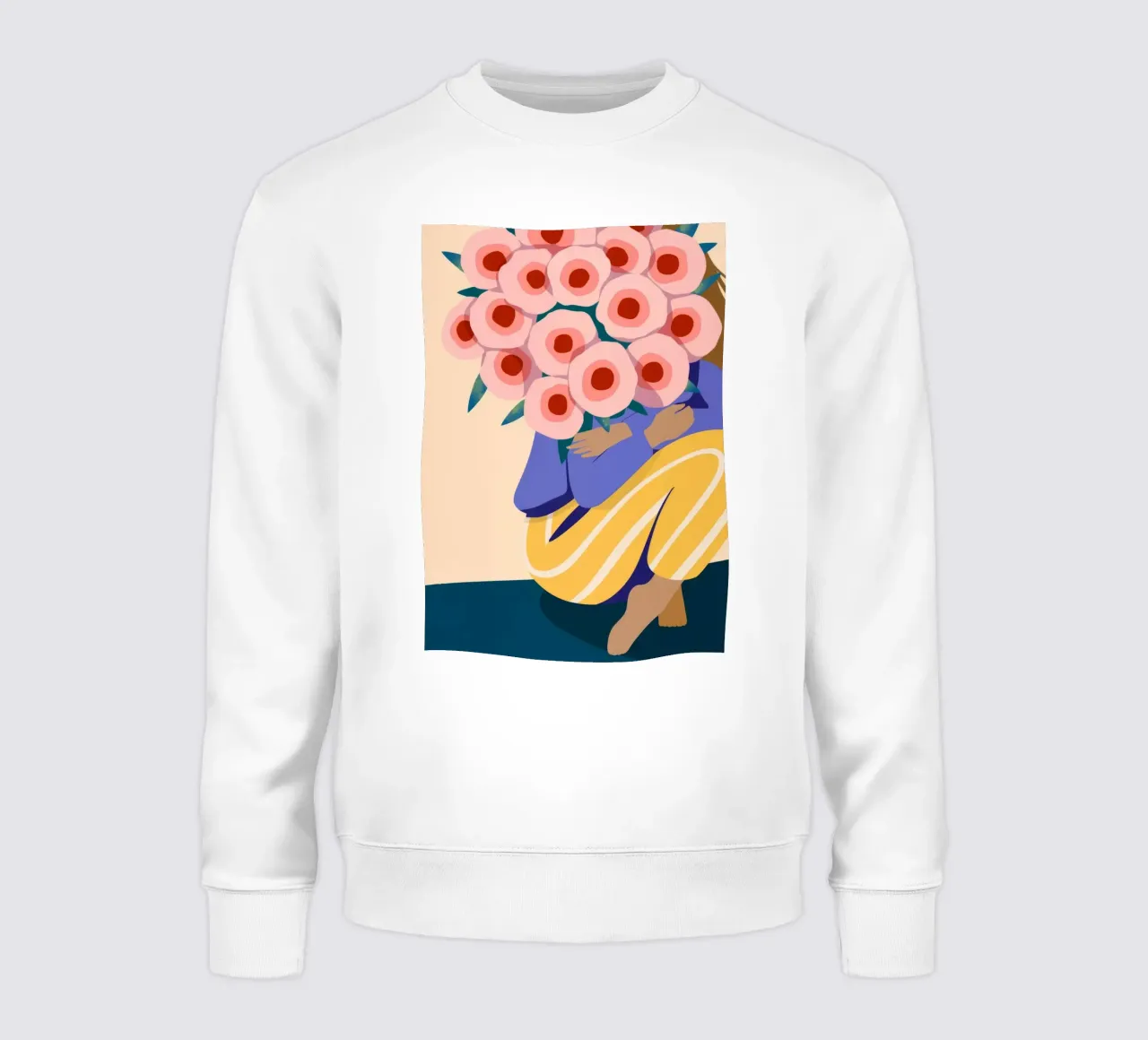 Bouquet floreale per il viso felpa da Emery Kate