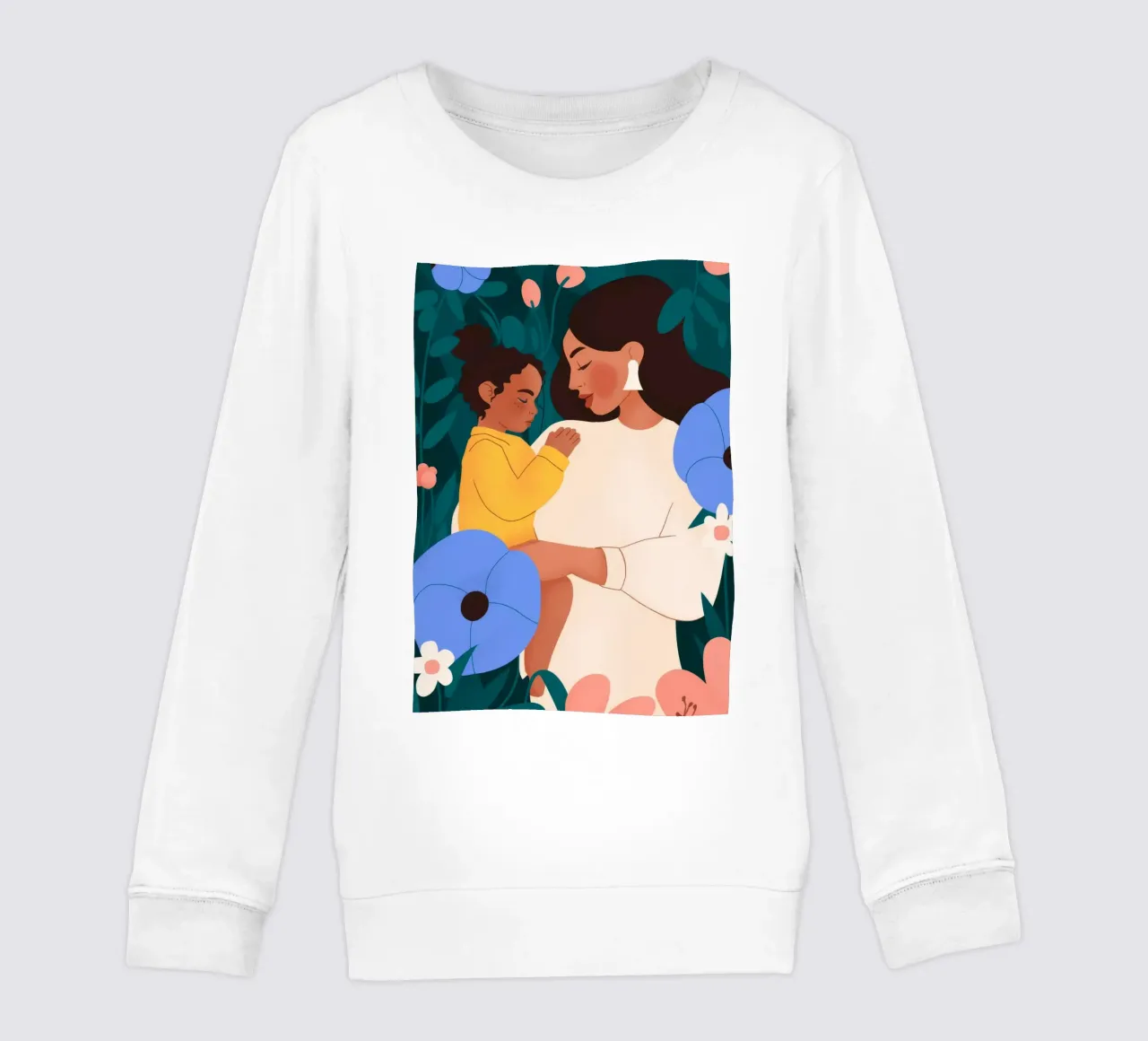Die liebevolle Umarmung der Mutter Kinder Sweatshirt von Emery Kate