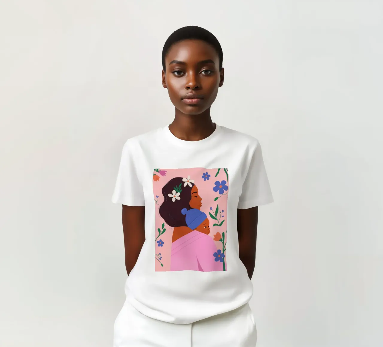 Legame floreale con la maternità t-shirt da Emery Kate