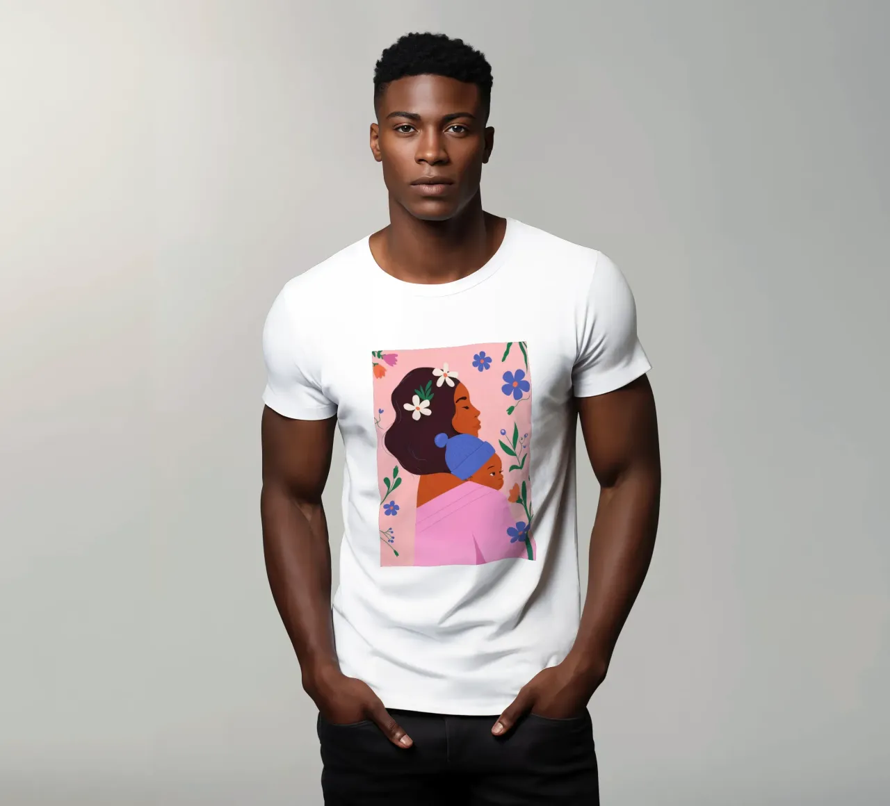Legame floreale con la maternità t-shirt da Emery Kate