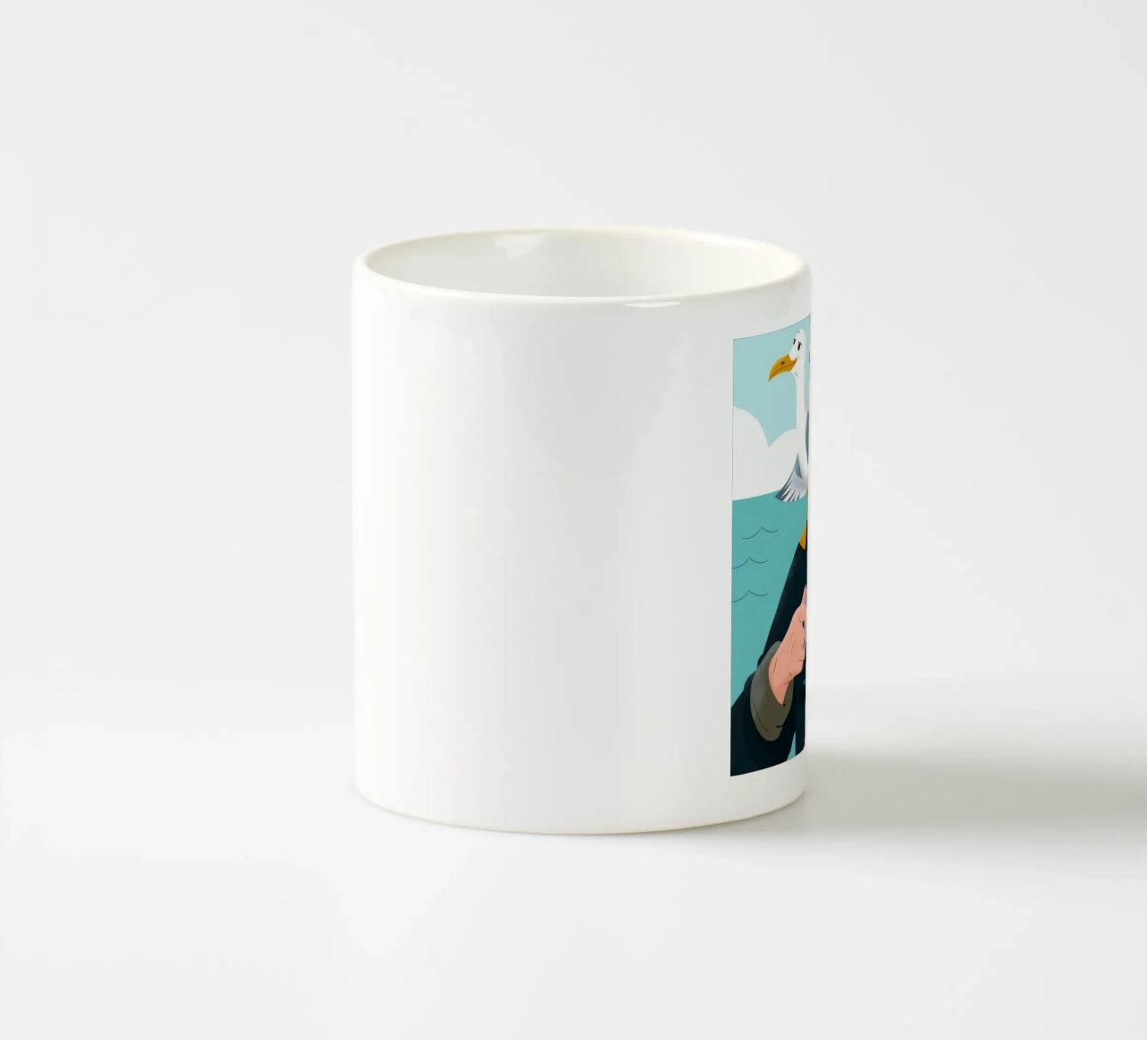 Pausa caffè in riva al mare tazza in ceramica da Emery Kate
