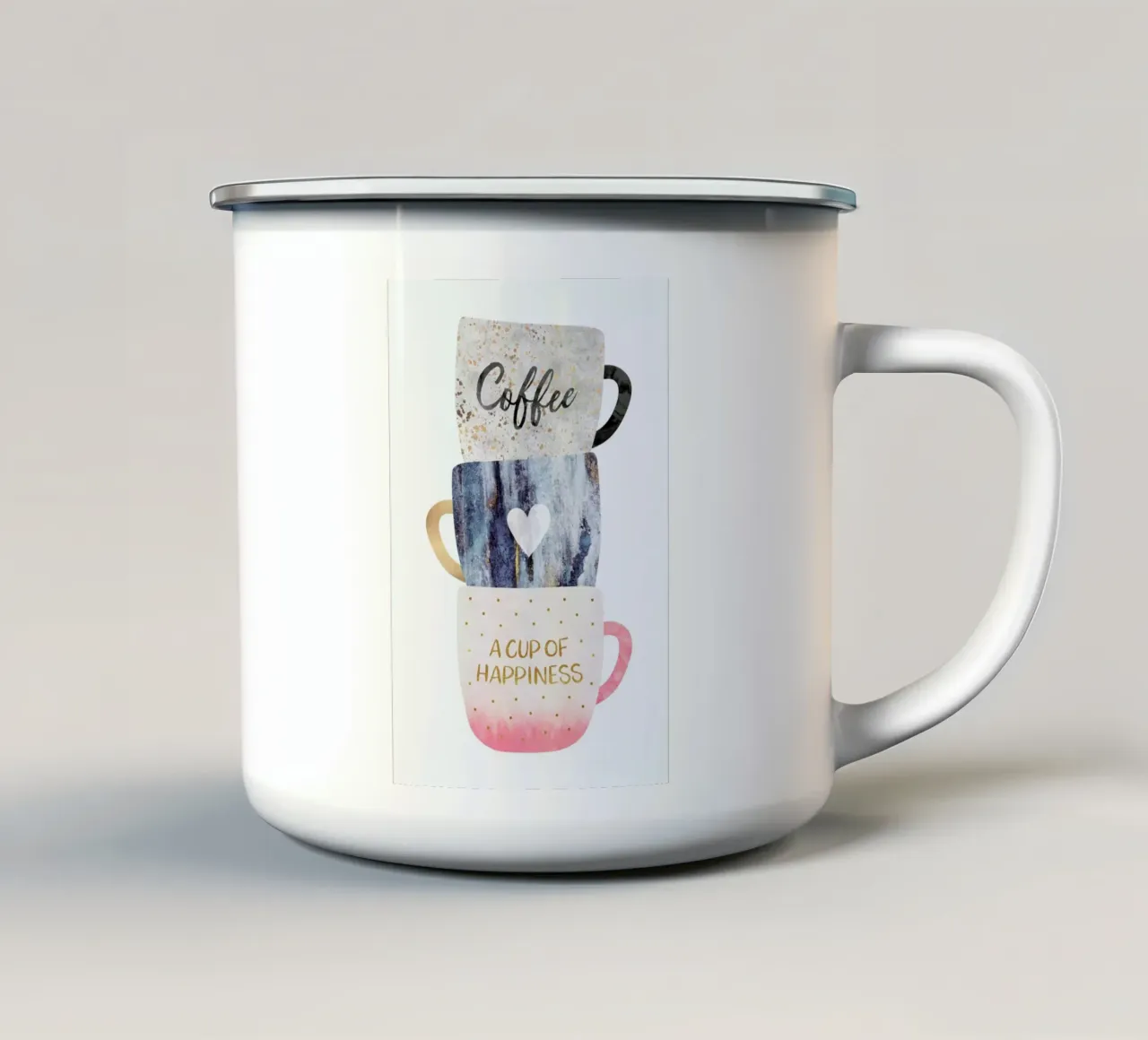 A Cup of Happiness tazza in smalto da Elisabeth Fredriksson
