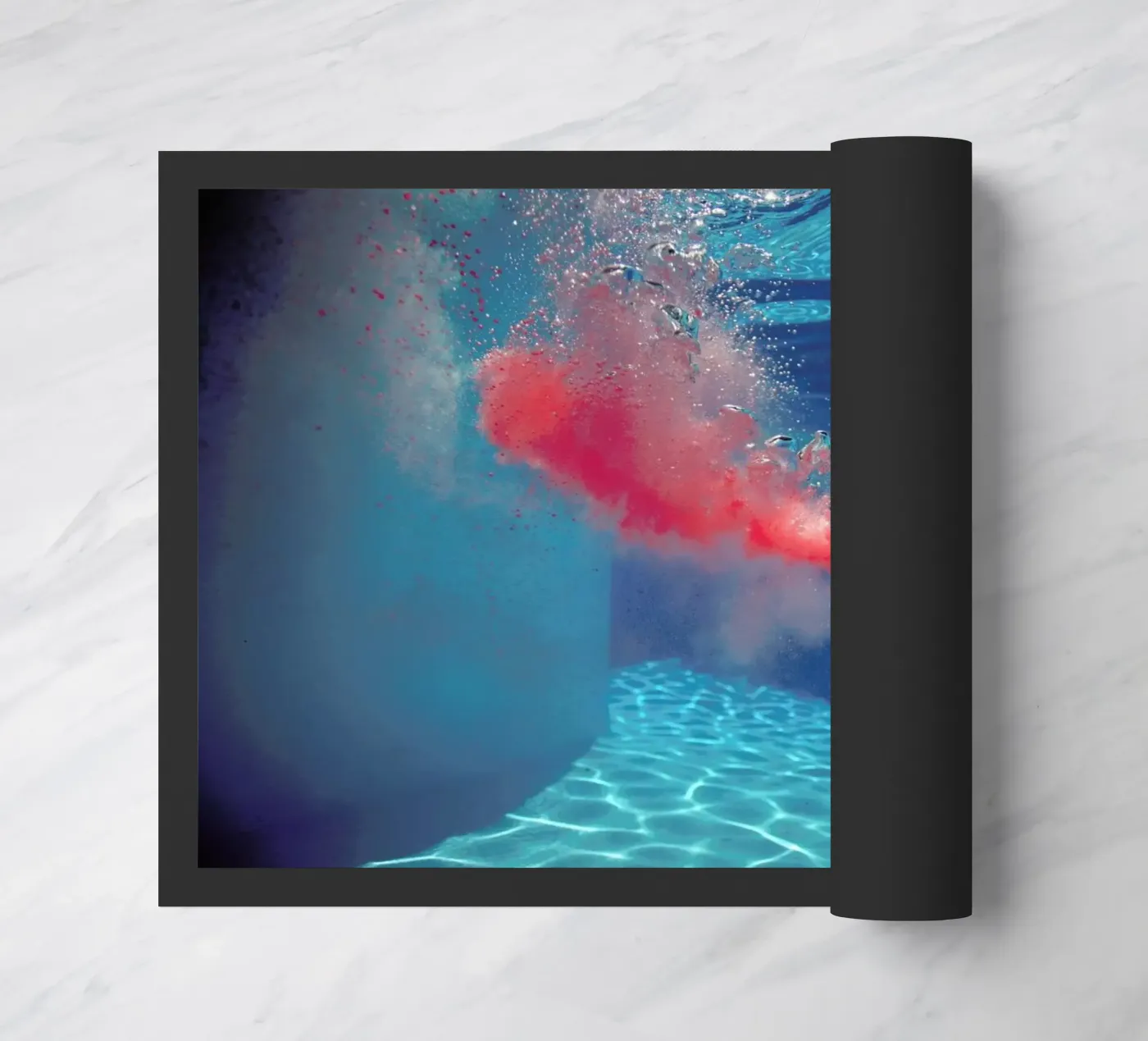 Red Spray doormat by James Cooper