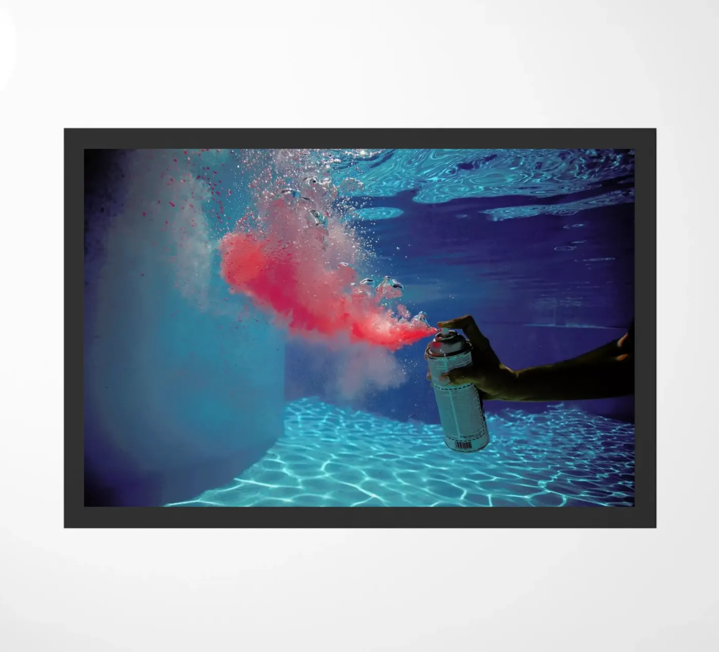 Red Spray doormat by James Cooper