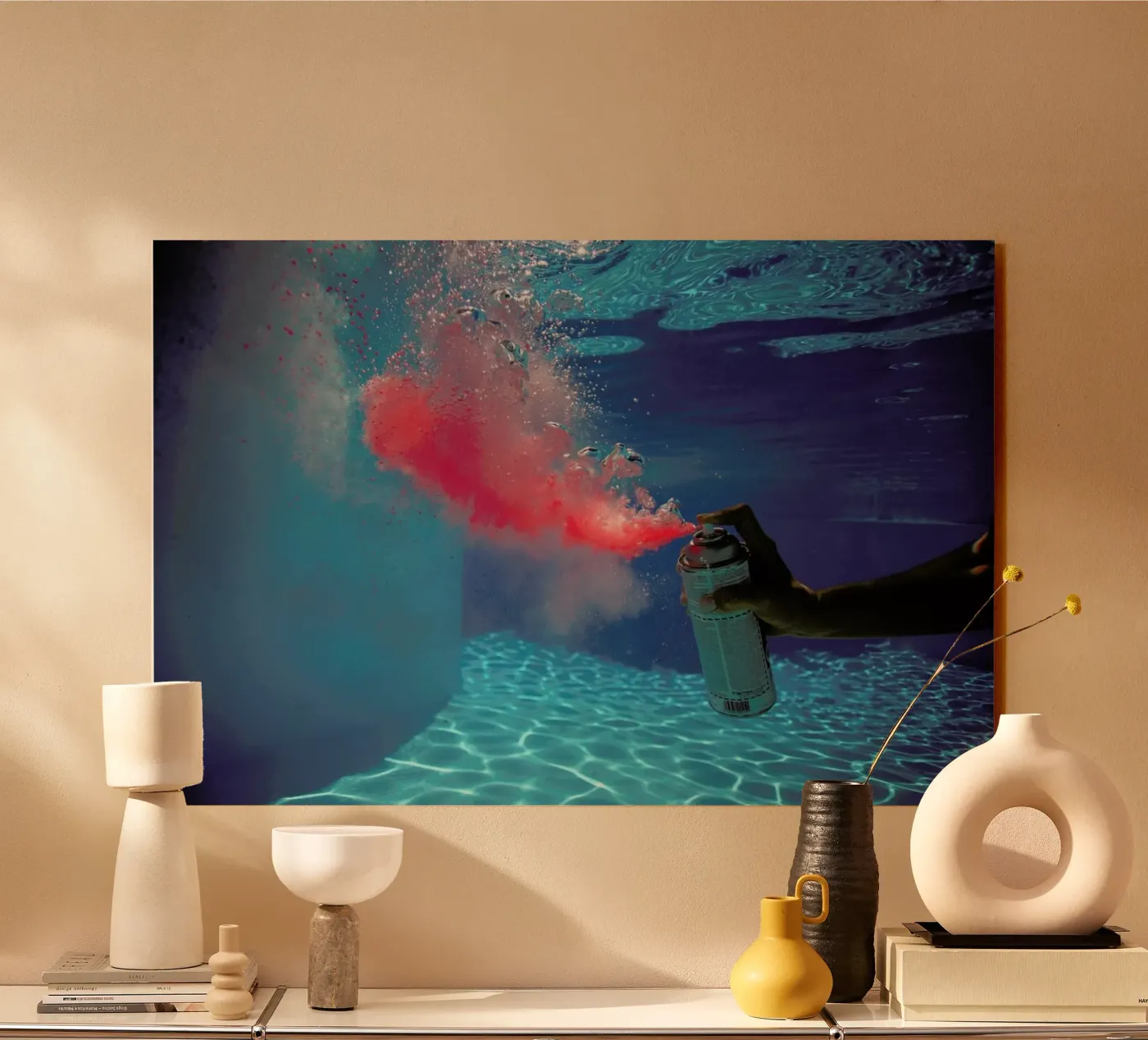 Red Spray acryl van James Cooper