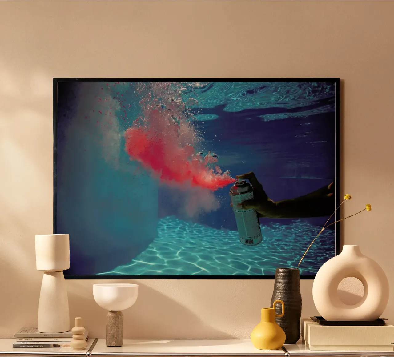 Red Spray poster da James Cooper