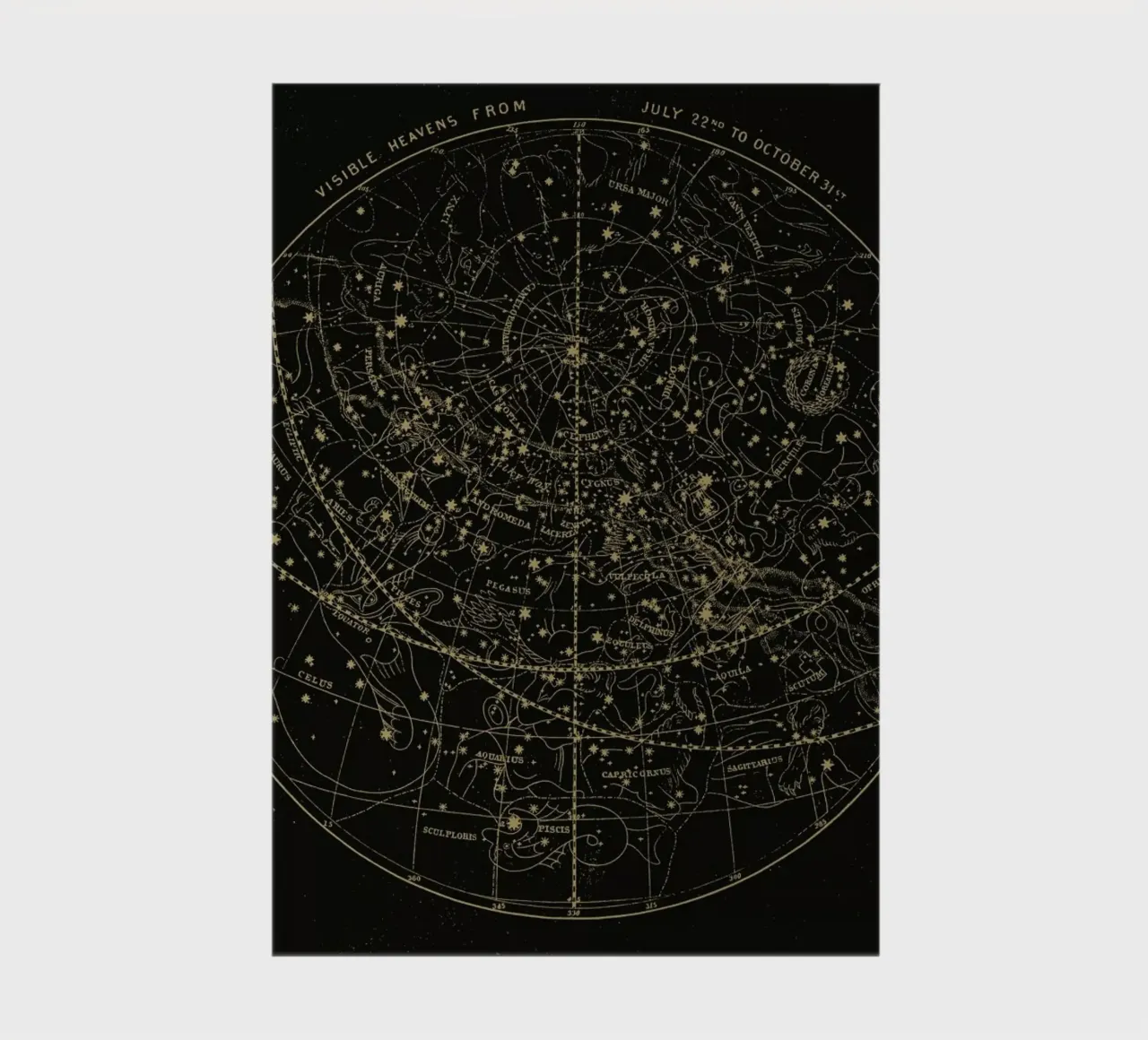 Visible Heavens Dark notebook by Astër