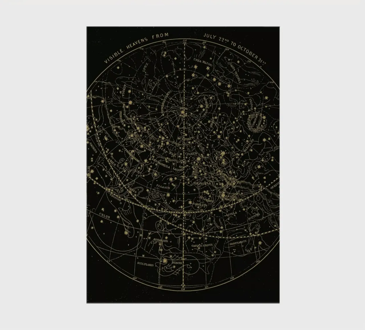 Visible Heavens Dark notebook by Astër