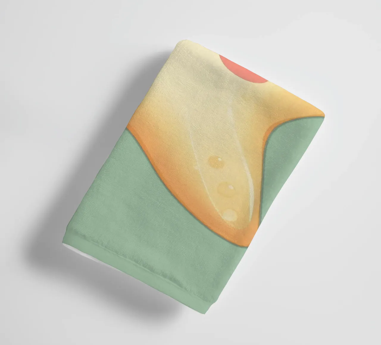 Simpatico personaggio a forma di stella sorridente con un volto felice e un colore tenue asciugamano da bagno da DesignDoodle