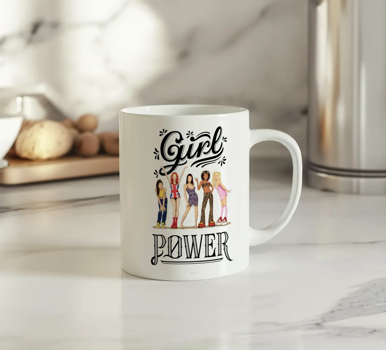 Girl Power tazza in ceramica da Nour Tohme