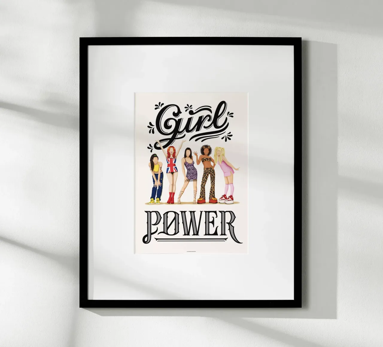 Girl Power poster avec cadre en aluminium de Nour Tohme
