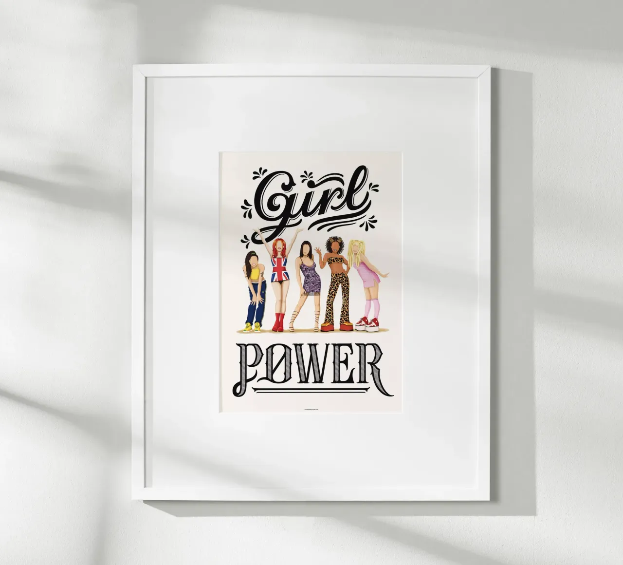 Girl Power poster avec cadre en aluminium de Nour Tohme