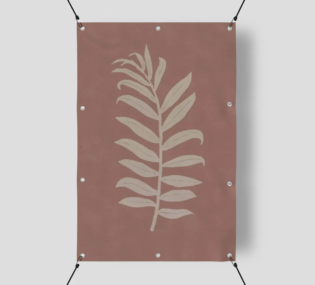 Areca Palmata Brickpink telo in pvc da Elena Veronese