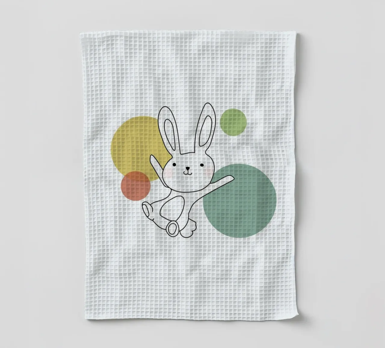 Space Rabbits Vega tea towel by Christina Heitmann