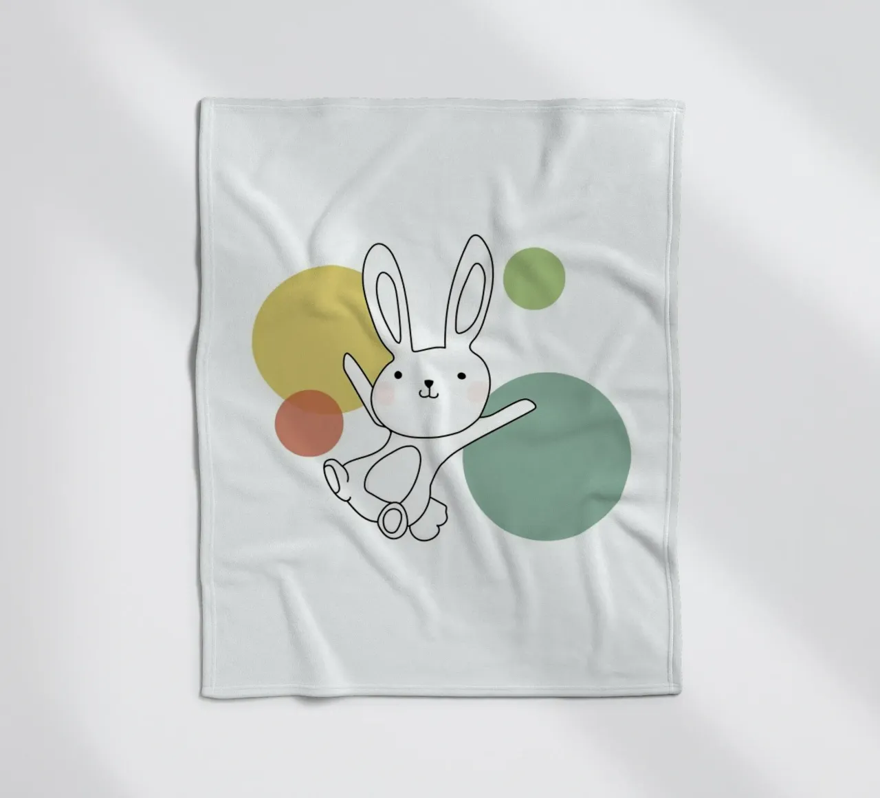 Space Rabbits Vega fleece blanket by Christina Heitmann