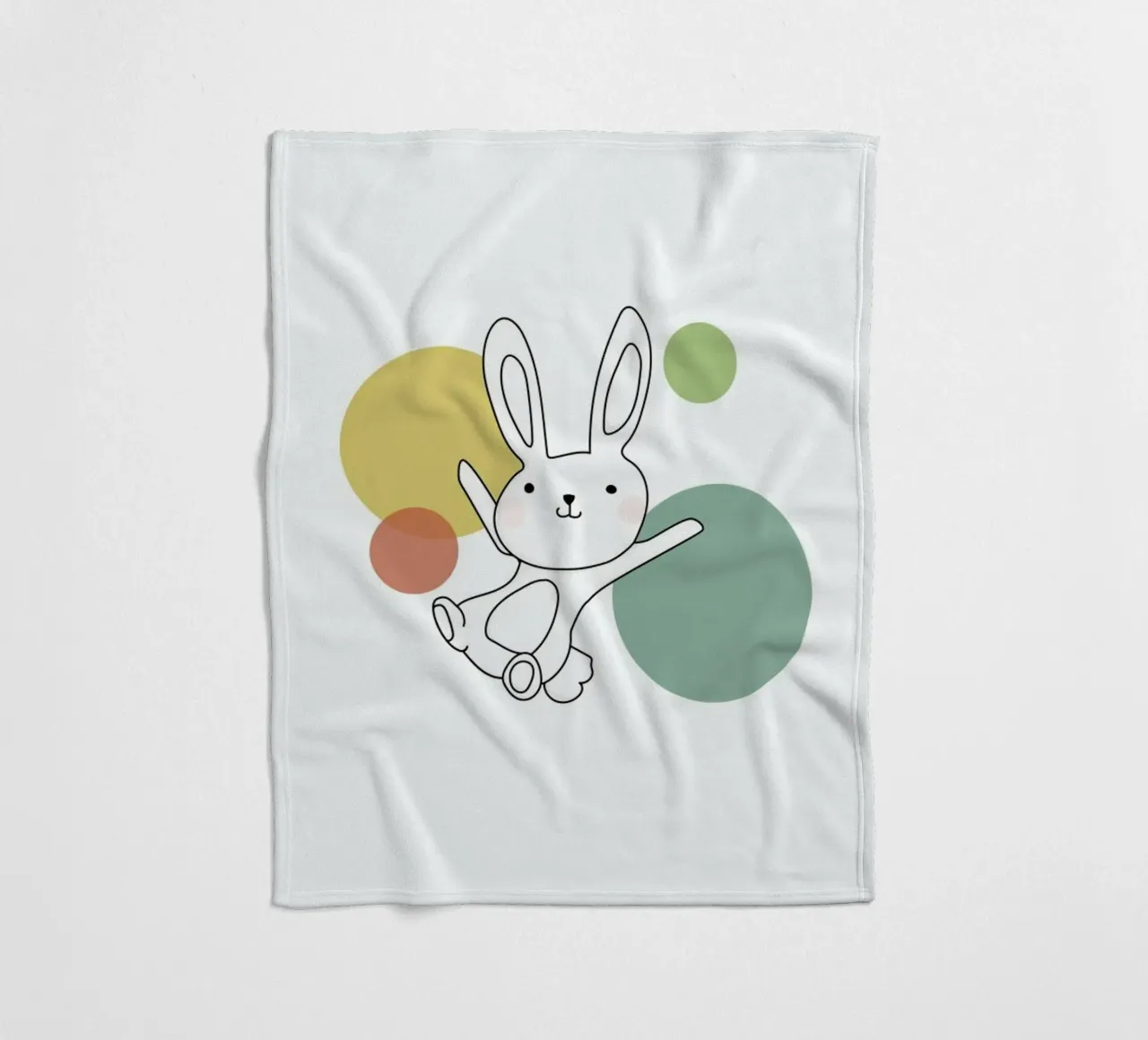 Space Rabbits Vega fleece blanket by Christina Heitmann