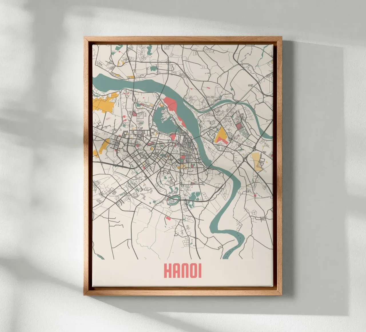 HANOI tela con Cornice a cassetta da Travelstudio