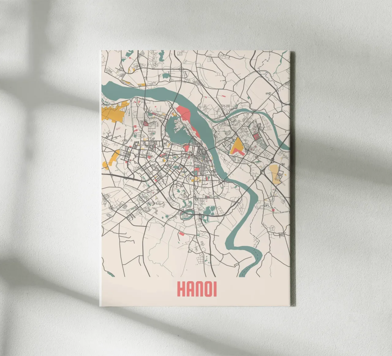 HANOI tela con Cornice a cassetta da Travelstudio
