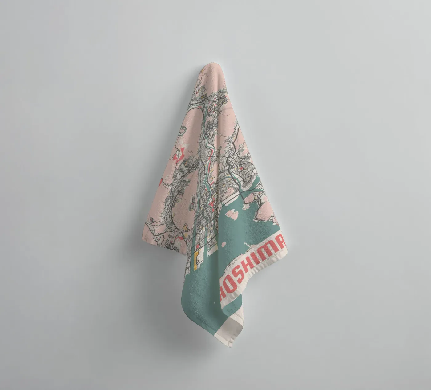HIROSHIMA badhanddoek van Travelstudio