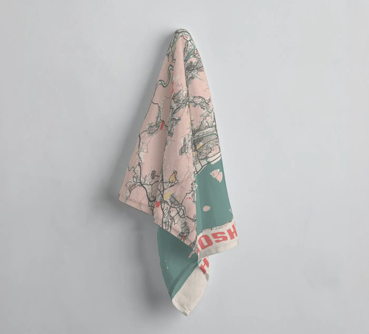 HIROSHIMA badhanddoek van Travelstudio