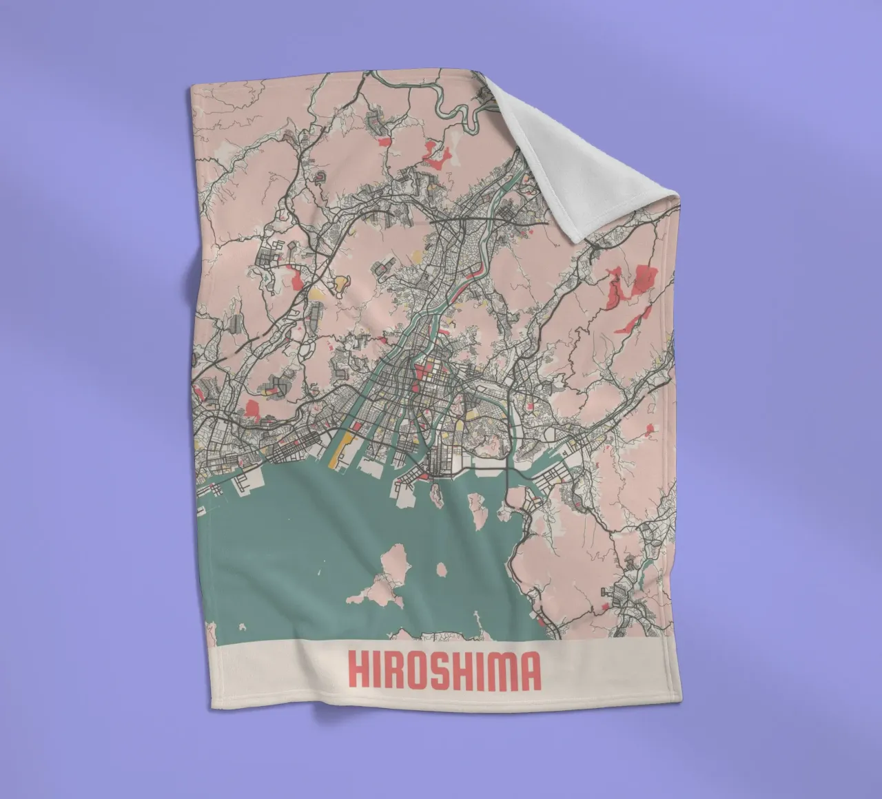 HIROSHIMA fleece blanket by Travelstudio