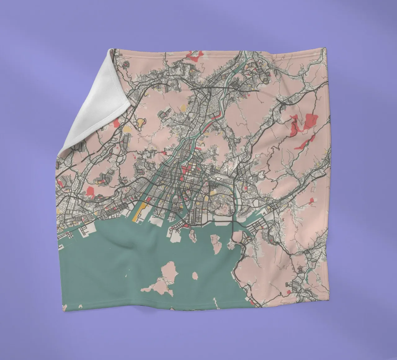 HIROSHIMA fleece blanket by Travelstudio