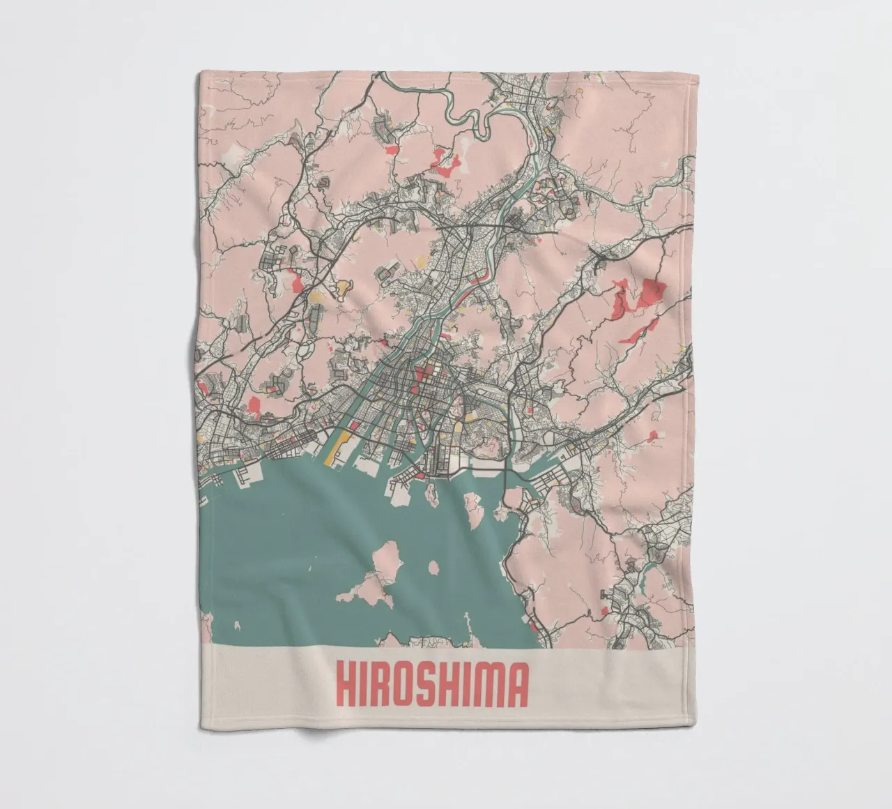 HIROSHIMA fleece blanket by Travelstudio