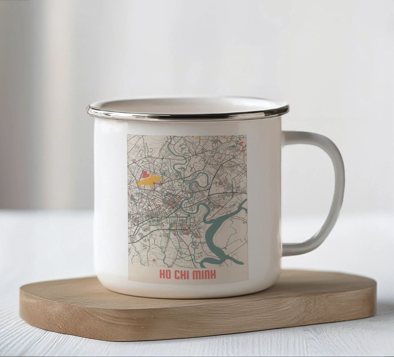 HO CHI MINH tazza in smalto da Travelstudio