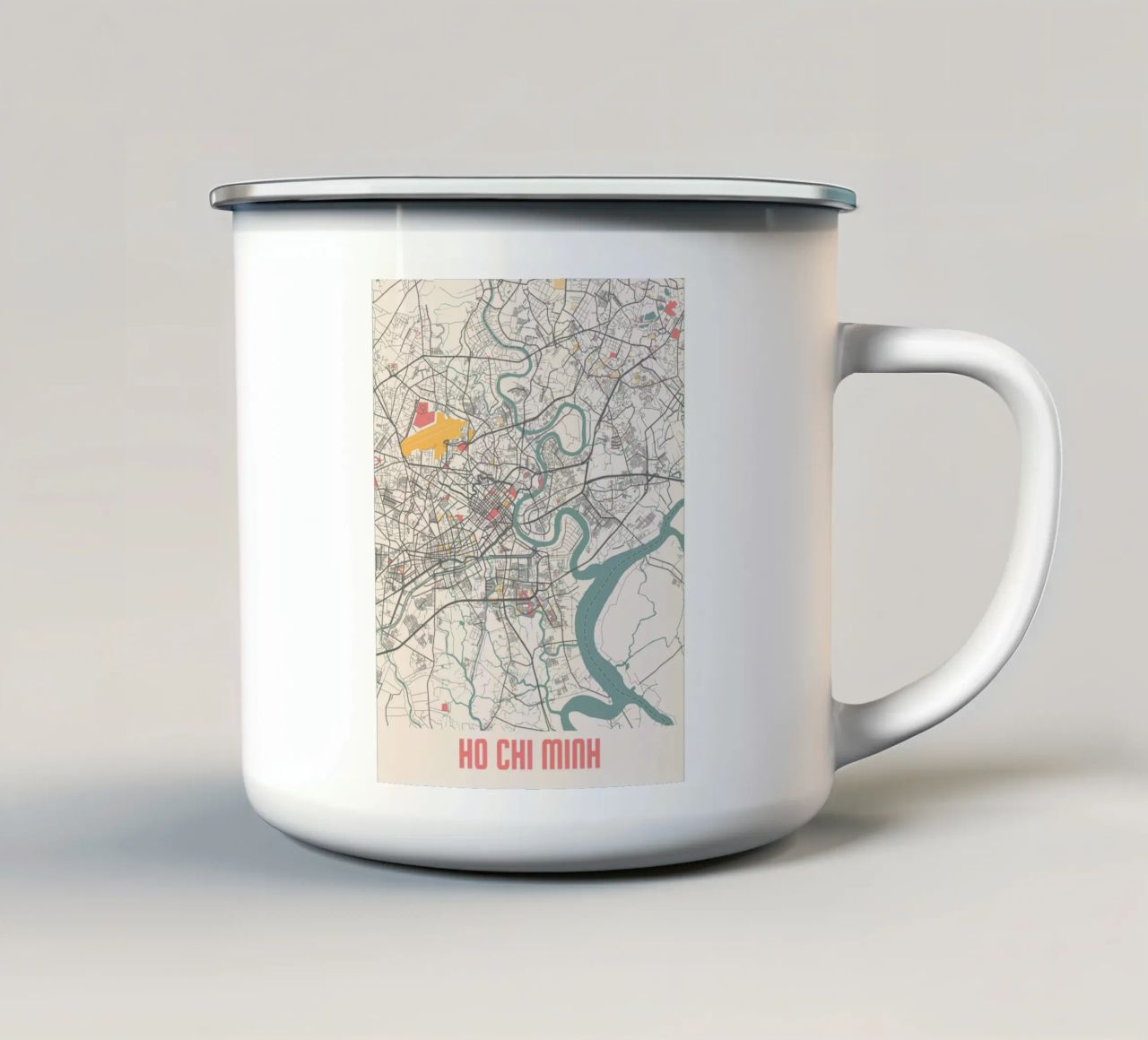 HO CHI MINH tazza in smalto da Travelstudio