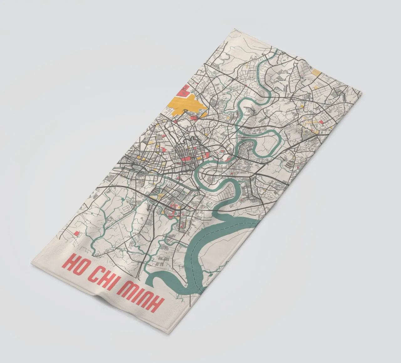 HO CHI MINH Strandtuch von Travelstudio