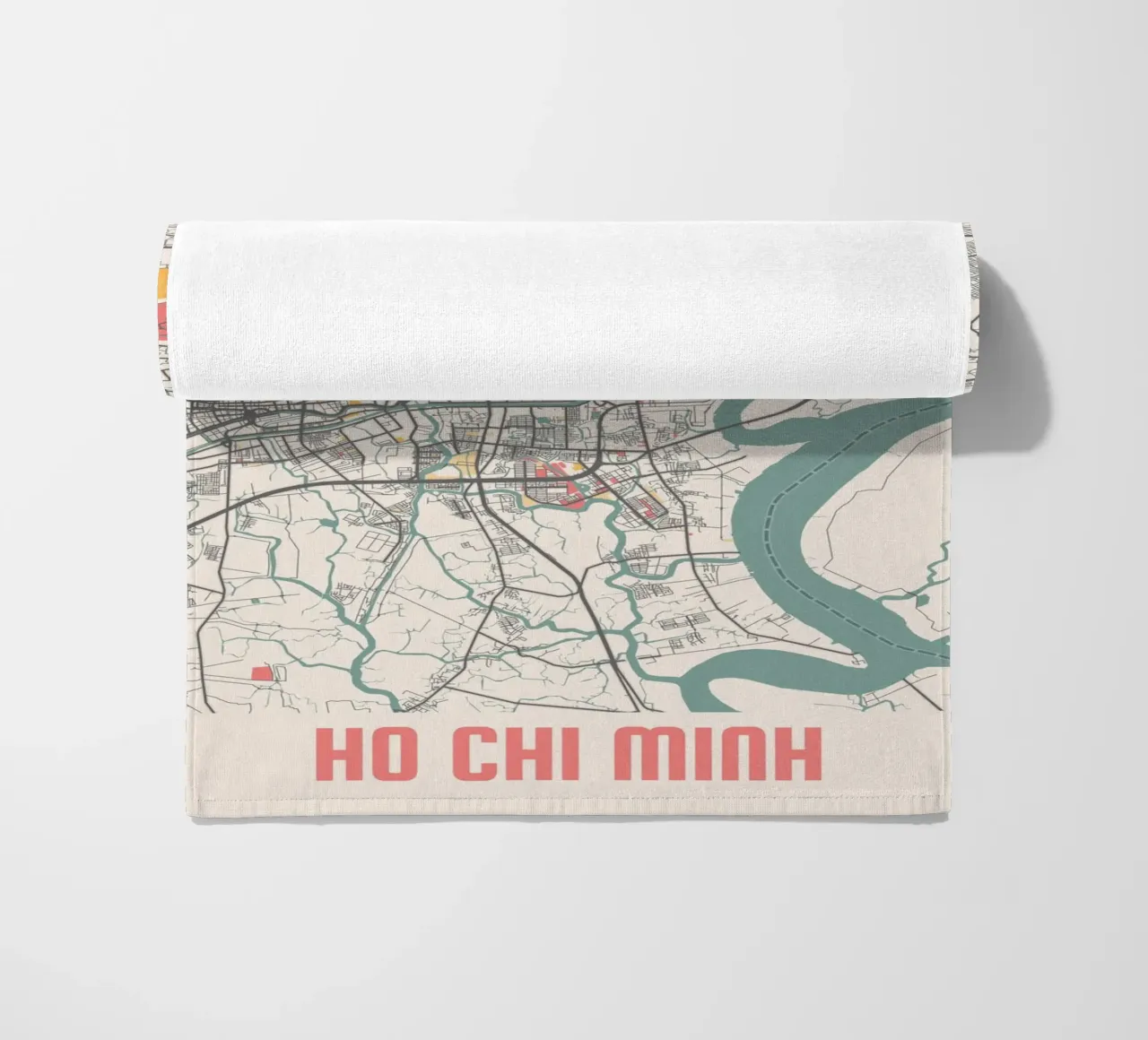 HO CHI MINH Strandtuch von Travelstudio