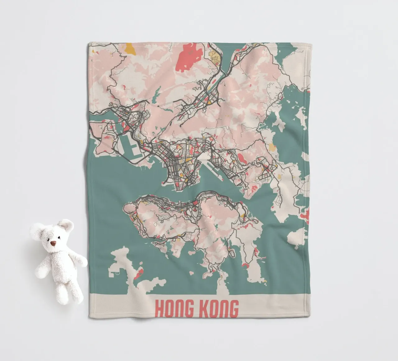HONG KONG coperta in pile da Travelstudio