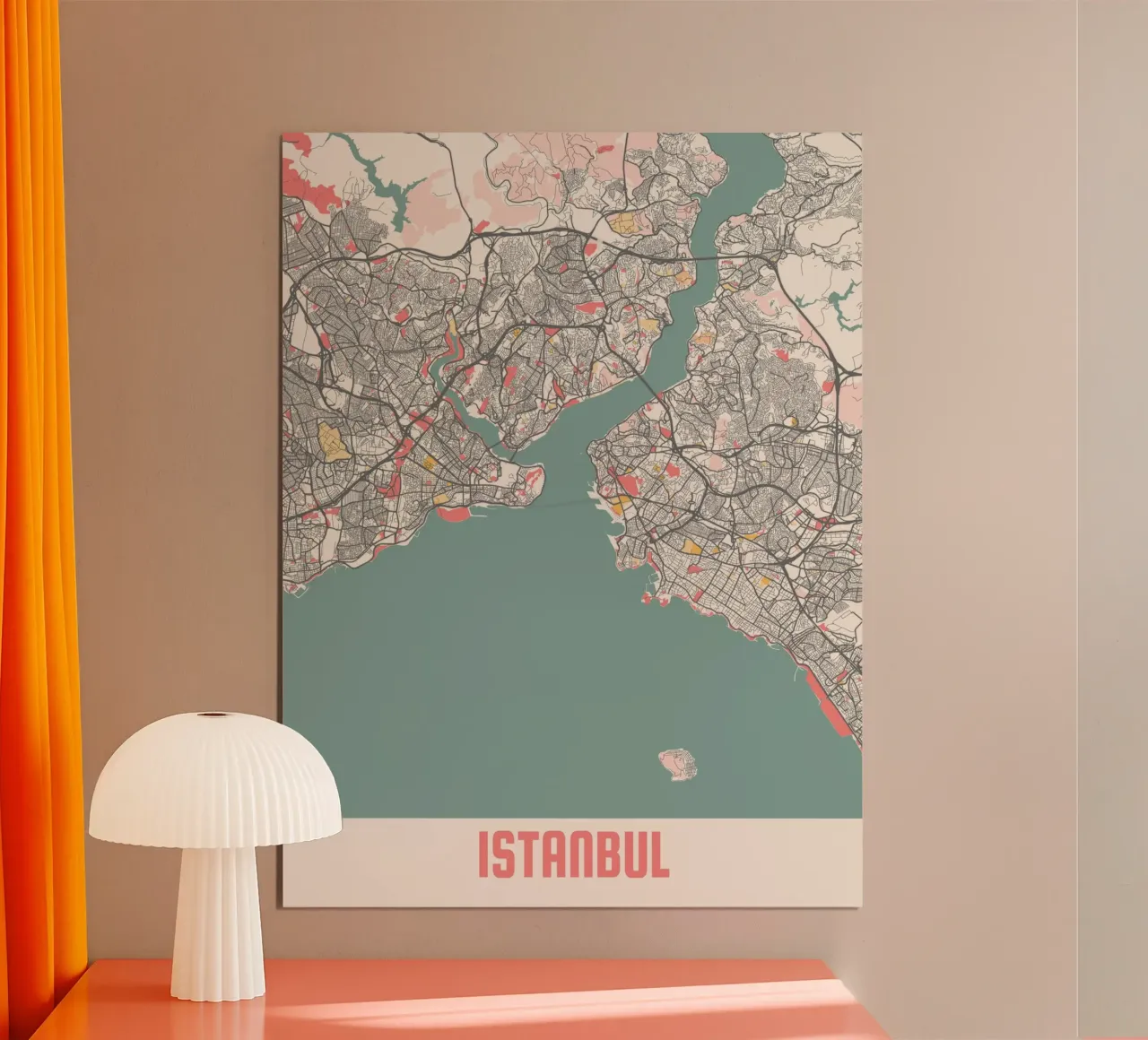 ISTANBUL poster con telaio in legno da Travelstudio