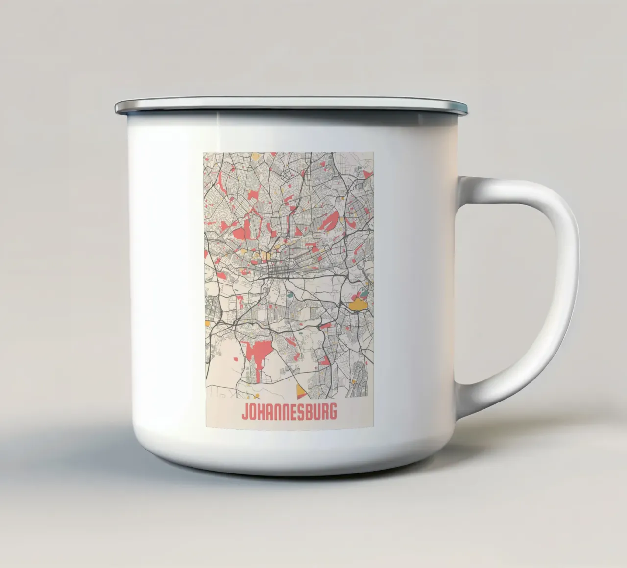 JOHANNESBURG tazza in smalto da Travelstudio